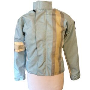 Corazzo Women's Light Blue  Scooter/Motorcycle Armored Jacket Protective XS